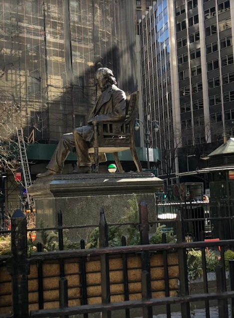 Horace Greeley Statue In Greeley Square - The Reconstruction Era